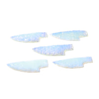 5 Small Opalite Ornamental Knife Blades  #8650    Mountain Man Knife