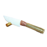 50 Cal Shell Casing Handle Opalite Blade Ornamental Knife #23168