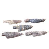 5 Stone Ornamental Knife Blades  #2750     Mountain Man Knife