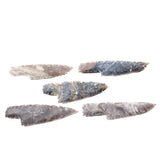 5 Stone Ornamental Knife Blades  #2750     Mountain Man Knife