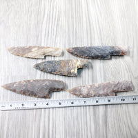 5 Stone Ornamental Knife Blades  #2750     Mountain Man Knife