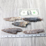 5 Stone Ornamental Knife Blades  #2750     Mountain Man Knife