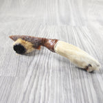 Coyote Foot Handle Stone Blade Ornamental Knife #7750    Mountain Man Knife