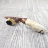 Coyote Foot Handle Stone Blade Ornamental Knife #7750    Mountain Man Knife