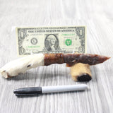 Coyote Foot Handle Stone Blade Ornamental Knife #7750    Mountain Man Knife