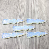 5 Opalite Ornamental Tomahawk Heads  #0750    Axe Hatchet Ax