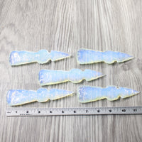 5 Opalite Ornamental Tomahawk Heads  #0750    Axe Hatchet Ax