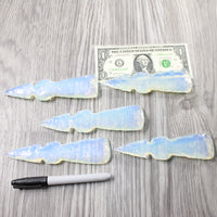 5 Opalite Ornamental Tomahawk Heads  #0750    Axe Hatchet Ax