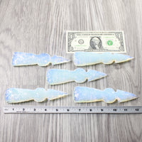 5 Opalite Ornamental Tomahawk Heads  #5850    Axe Hatchet Ax