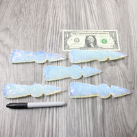 5 Opalite Ornamental Tomahawk Heads  #5850    Axe Hatchet Ax