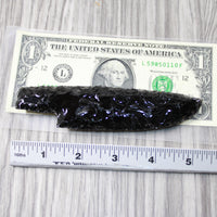 1 Obsidian Ornamental Knife Blade  #674-1  Mountain Man Knife