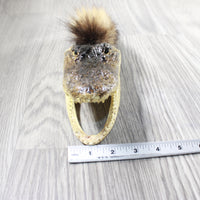 Alligator Head With Raccoon Tail Mohawk  # 6850