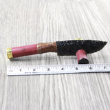 Shotgun Shell Handle Obsidian Blade Ornamental Knife #9850  Mountain Man Knife