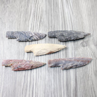 5 Stone Ornamental Knife Blades  #974-1  Mountain Man Knife
