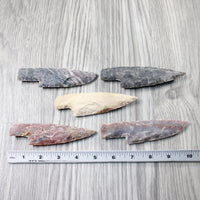 5 Stone Ornamental Knife Blades  #974-1  Mountain Man Knife