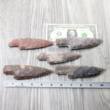 5 Stone Ornamental Knife Blades  #0850     Mountain Man Knife