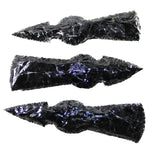3 Obsidian Ornamental Tomahawk Heads #974-1  Ax Axe Hatchet