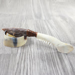 Deer Jaw Handle Stone Blade Ornamental Knife #8950    Mountain Man Knife