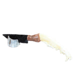 Coyote Jaw Handle Obsidian  Blade Ornamental Knife # 28868