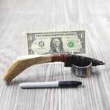 Deer Antler Handle Stone Blade Ornamental Knife #2950    Mountain Man Knife