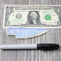 1 Small Opalite Ornamental Knife Blade  #7950     Mountain Man Knife