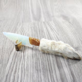 Rabbit Foot Handle Opalite Blade Ornamental Knife #284-1 Mountain Man Knife z