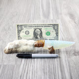Rabbit Foot Handle Opalite Blade Ornamental Knife #284-1 Mountain Man Knife z