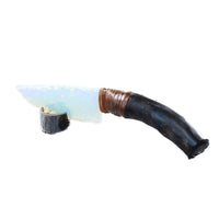 Impala Horn Handle Opalite Blade Ornamental Knife #9950     Mountain Man Knife
