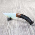 Impala Horn Handle Opalite Blade Ornamental Knife #9950     Mountain Man Knife