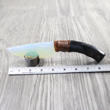 Impala Horn Handle Opalite Blade Ornamental Knife #9950     Mountain Man Knife