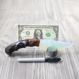 Impala Horn Handle Opalite Blade Ornamental Knife #9950     Mountain Man Knife