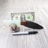 Orthoceras Fossil Handle Opalite Blade Ornamental Knife #0950     Mountain Man Knife