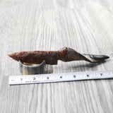 Goat Horn Handle Stone Blade Ornamental Knife #9050    Mountain Man Knife