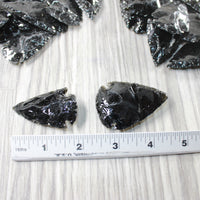 50 Large Obsidian Ornamental Arrowheads  #5050    Spearhead