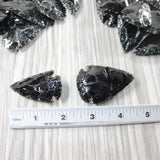 50 Large Obsidian Ornamental Arrowheads  #5050    Spearhead