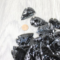 50 Large Obsidian Ornamental Arrowheads  #5050    Spearhead