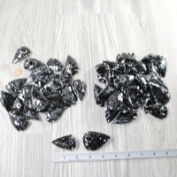 50 Large Obsidian Ornamental Arrowheads  #5050    Spearhead