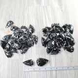 50 Large Obsidian Ornamental Arrowheads  #5050    Spearhead