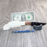 Pronghorn Antelope Handle Obsidian  Blade Ornamental Knife # 03668