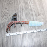 Turkey Foot Handle Opalite Blade Ornamental Knife #26568