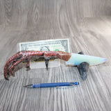 Turkey Foot Handle Opalite Blade Ornamental Knife #26568