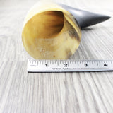 1 Raw Unfinished Cow Horn #2250   Natural Colored