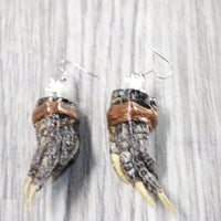 Alligator Feet Earrings  #6250  Mountain Man Earrings