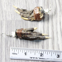 Alligator Feet Earrings  #6250  Mountain Man Earrings