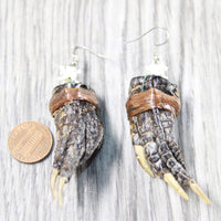 Alligator Feet Earrings  #6250  Mountain Man Earrings