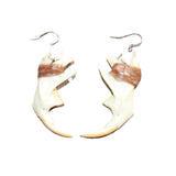 Muskrat Jaw Earrings  #30568