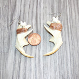 Muskrat Jaw Earrings  #30568