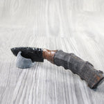 Impala Horn Handle Obsidian Blade Ornamental Knife #9350  Mountain Man Knife