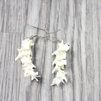 Rattlesnake Vertebrae  Earrings  #6350   Mountain Man Earrings