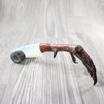 Turkey Foot Handle Opalite Blade Ornamental Knife #964-1 Mountain Man Knife